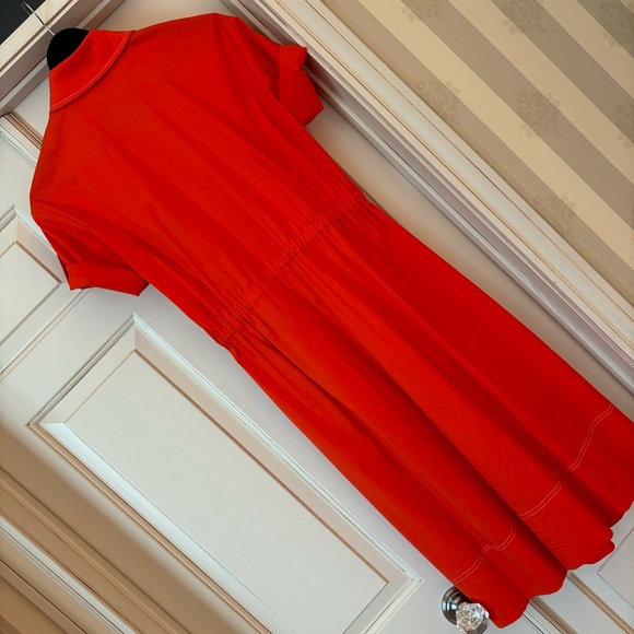 Worth NY Orange Shirtdress -Sz 2 - Picture 6 of 10